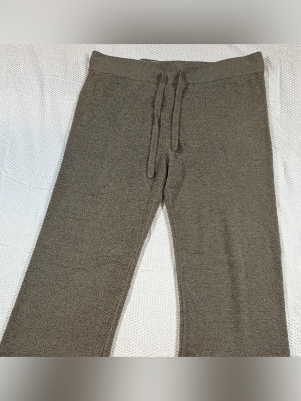 Barefoot Dreams Cozy Chic Lite Women’s Tall L Lounge Pants Taupe Soft Knit